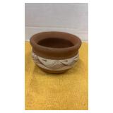 Terracotta pottery bowl from Philippines with