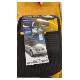 Windshield Cover and Good Year Floor Mats