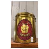Vintage metal lard tin from Denholm Packing Co.
