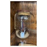 Decorative rustic mason jar lantern