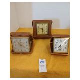 Lot of 3 clocks, New Haven, Clinton, Seth Thomas