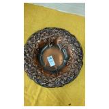 Coppercraft Guild decorative bowl with floral and