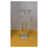 Vintage cut crystal vase and vintage heavy cut