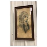 Vintage Portrait Print 22x12in.