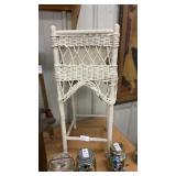 Vintage Wicker Plant Stand