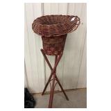 Adirondack Twig Planter Stand