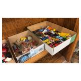 2 boxes  of childrenï¿½s toys and cars
