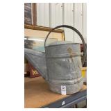 Galvanized steel watering can