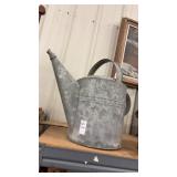 Galvanized steel watering can