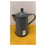 Vintage gray enamelware coffee pot
