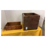 Vintage wooden shipping crate
