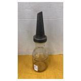 Antique Master MFG Co. glass motor oil bottle