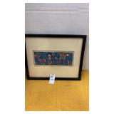Framed limited edition color lithograph labeled