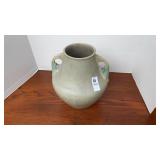 2-Handled Decorative Pottery Vase