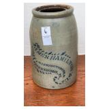 Hamilton & Co 1 Gal decorated stoneware Crock 10