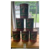Vintage Falcon Set of 6 Auto Shop Display Cans
