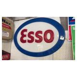 Vintage Esso Plastic Sign 51x34