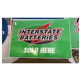 Interstate Batteries Metal Sign 36x24