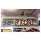 Vintage Gilbert Gulf Advertising Sign 92x24