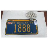 License Plate Topper AAA Centre County with 1959