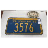 License Plate Topper AAA Waynesboro with 1958 PA