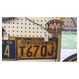 License Plate Topper AAA Blair County with 1947