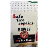 Bowes Seal Fast Safe Tire Repair Metal Sign