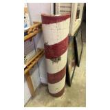 Vintage wooden barber pole