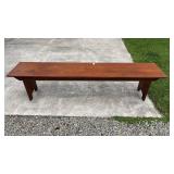 7ft Wormy Chestnut Bench