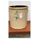 Decorated Stoneware Crock 11 in