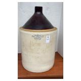 Stamped 5 Gal Stoneware Crock Jug 18 in