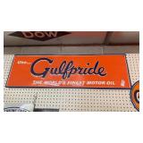 Gulf pride Tin Wall Sign 41 1/2 x 12 1/2