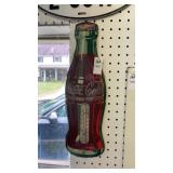 Coca-Cola Metal Thermometer Sign 17in. Long