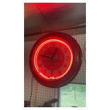 Vintage Neon Kendall Oil Light Up Clock 22 Inch