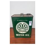 Vintage Eastern States Motor Oil Can 2 Gallons