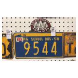 License Plate Topper AAA Blair County with 1959
