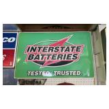 Interstate Batteries Metal Sign 48x30