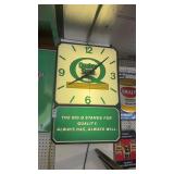 Quaker State Oil Light Up Electric Wall Clock