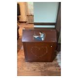 Hand Painted Wooden Folk Art Storage Box