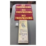 Hy Ko No Trespassing Signs Set of 3