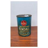 Vintage Kendall Non-Detergent Motor Oil can