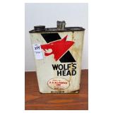 Vintage 1-gallon Wolf's Head H.D. All-Purpose