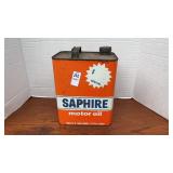 Vintage 2gal Sapphire Motor Oil Can