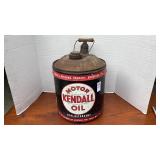 Vintage Kendall Motor Oil Can 5gal