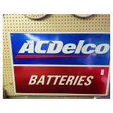 ACDelco Batteries tin sign 36in. X 23in.