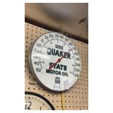 Vintage Quaker State Motor Oil Thermometer
