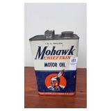 Vintage Mohawk Chieftan Motor Oil Can