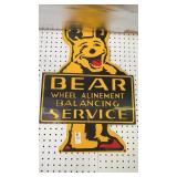 Bear Wheel Alignment Balancing Service Sign