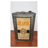Vinage Atlantic Motor Oil Can