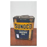 Vintage Sunoco Motor Oil Can Two Gallons